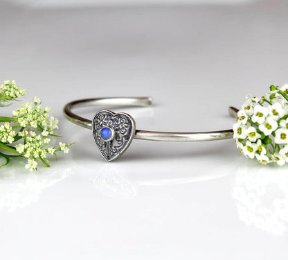 MADE TO ORDER :: Beneath the Aurora - Ethiopian Opal Sterling Silver Bangle