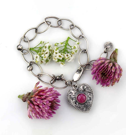 The Angel of Life - Sapphire Sterling Silver Bracelet