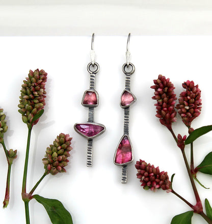 MADE TO ORDER :: The Light Beneath - Tourmaline Sterling Silver Earrings