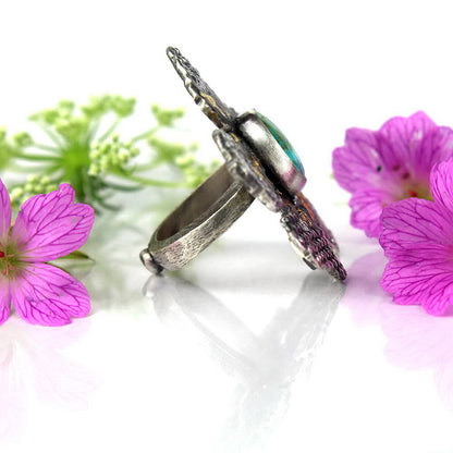 Natural Vibration - Turquoise Sterling Silver Ring