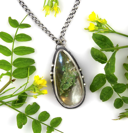 An Underwater Forest - Lodolite Sterling Silver Necklace