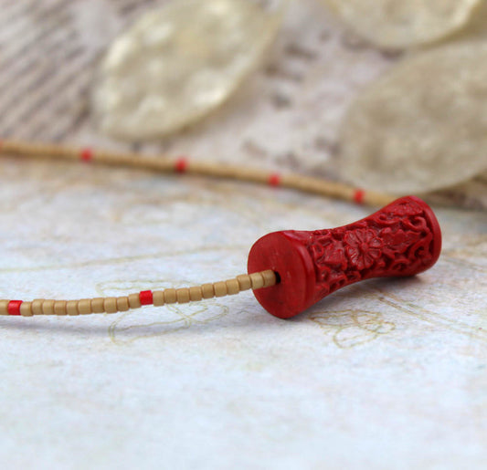 Autumn whispers - Beaded necklace