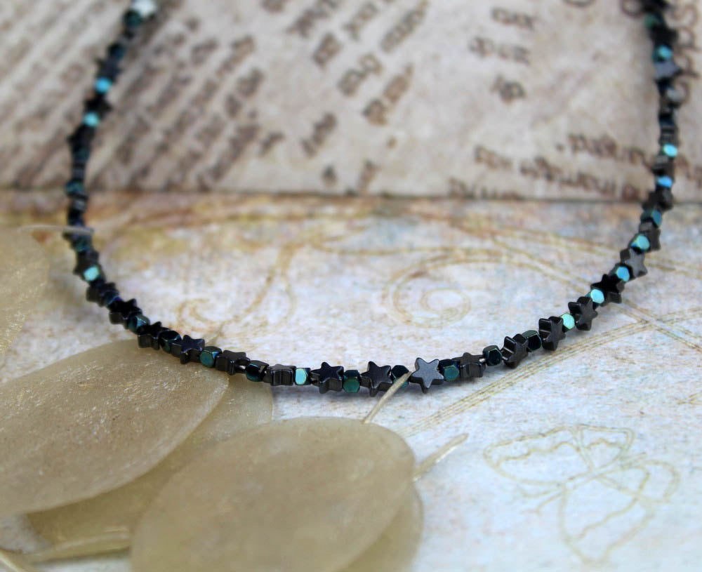 Autumn whispers - Hematite Beaded necklace