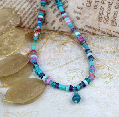 Thoughts of Serenity - Gemstone Sterling Silver Necklace