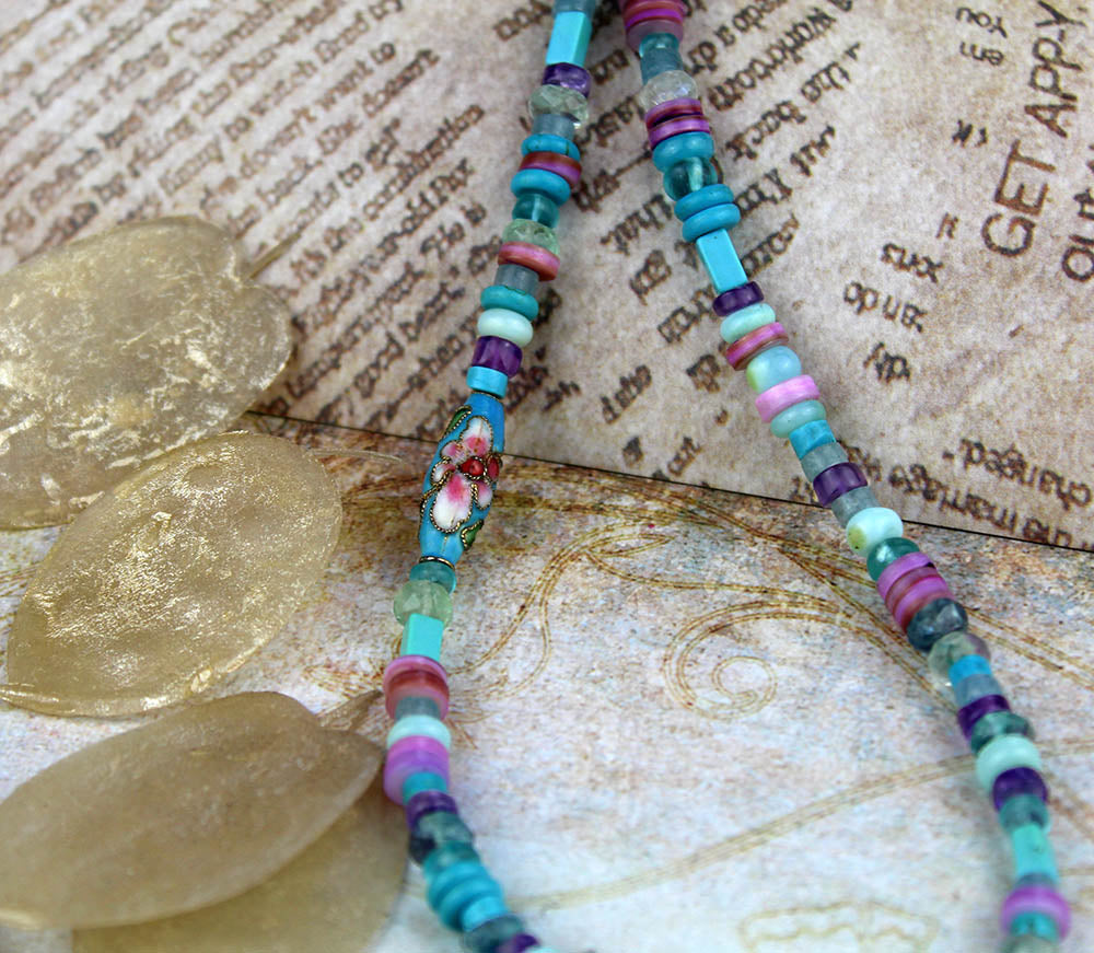 Thoughts of Serenity - Gemstone Sterling Silver Necklace