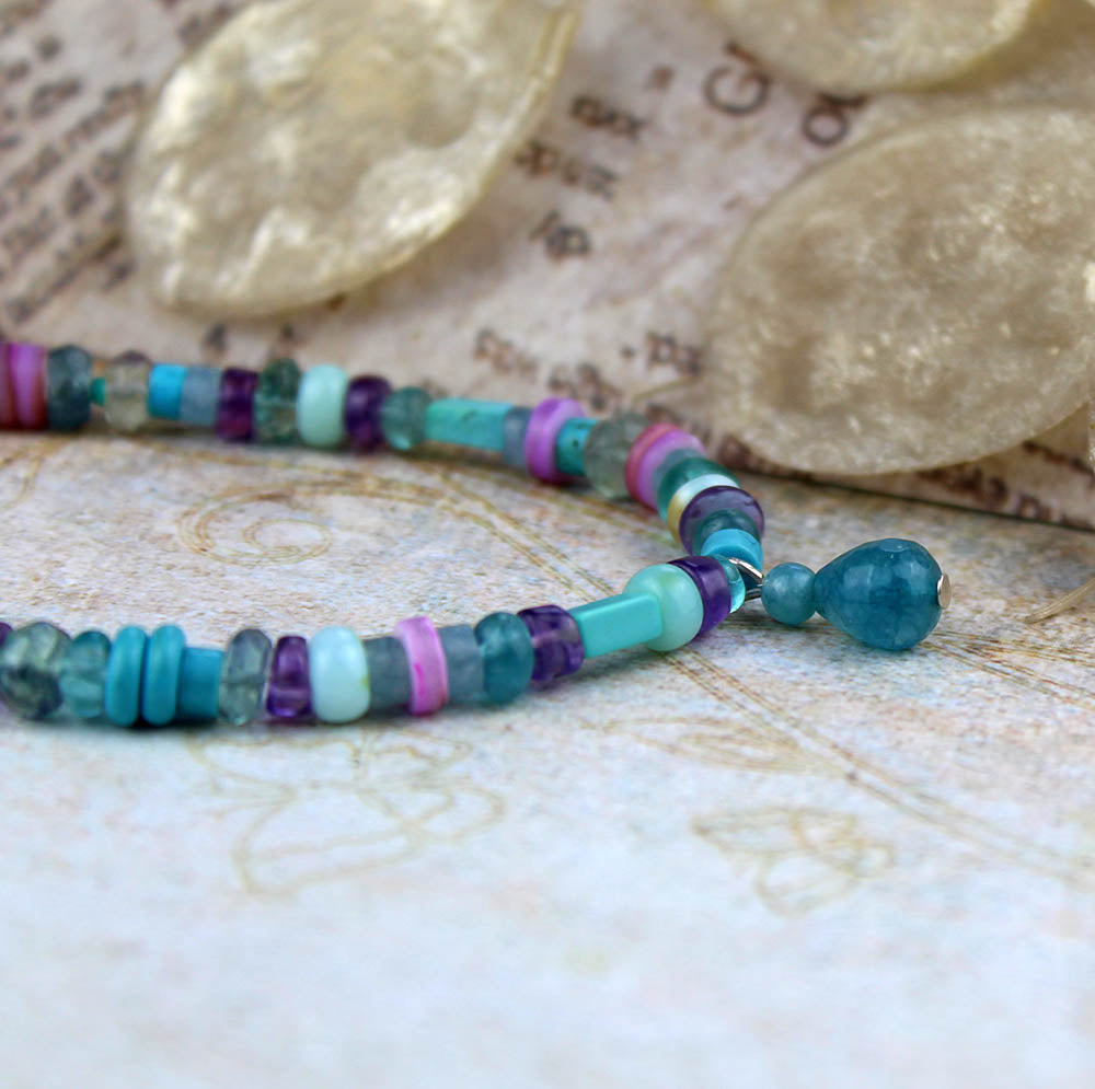 Thoughts of Serenity - Gemstone Sterling Silver Necklace