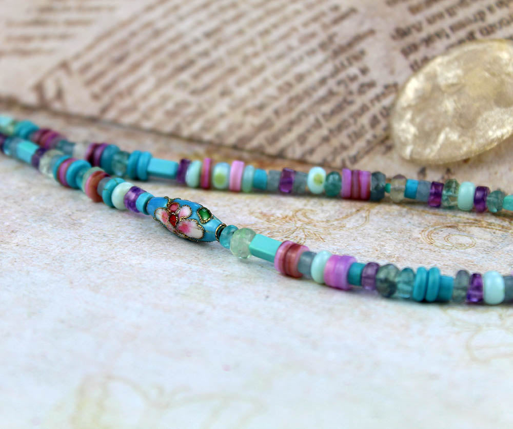 Thoughts of Serenity - Gemstone Sterling Silver Necklace
