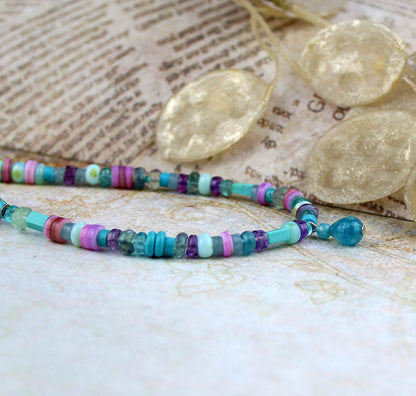 Thoughts of Serenity - Gemstone Sterling Silver Necklace