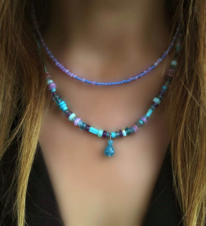 Thoughts of Serenity - Gemstone Sterling Silver Necklace