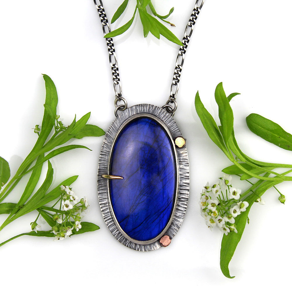 Flight of the Soul - Labradorite Sterling Silver Necklace