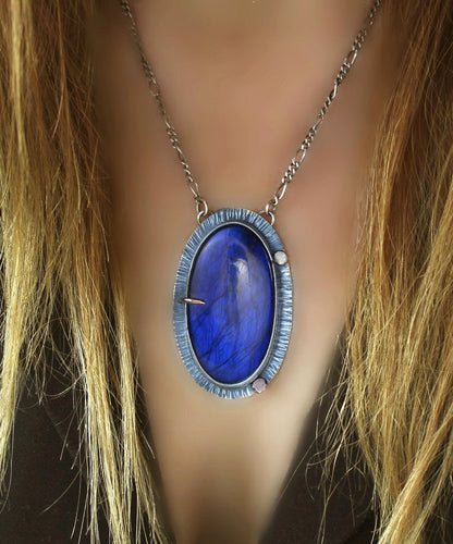 Flight of the Soul - Labradorite Sterling Silver Necklace