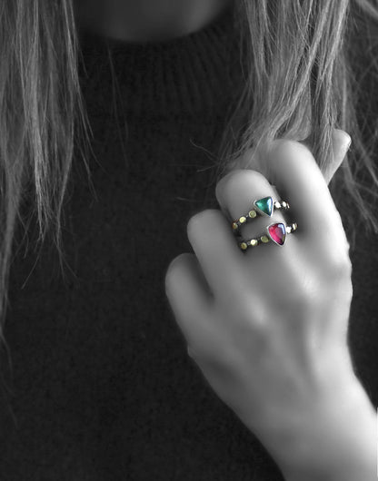 Inner Glow - Tourmaline Sterling Silver Ring