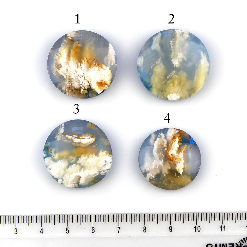 MADE TO ORDER :: Amid the Clouds - Plume Agate Sterling Silver Ring