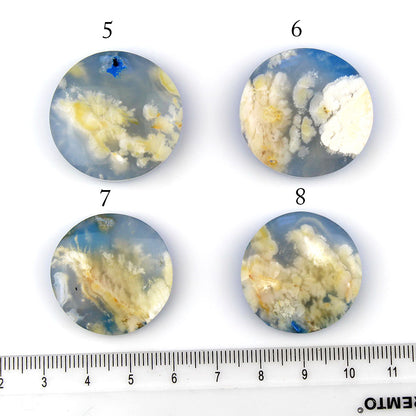 MADE TO ORDER :: Amid the Clouds - Plume Agate Sterling Silver Ring