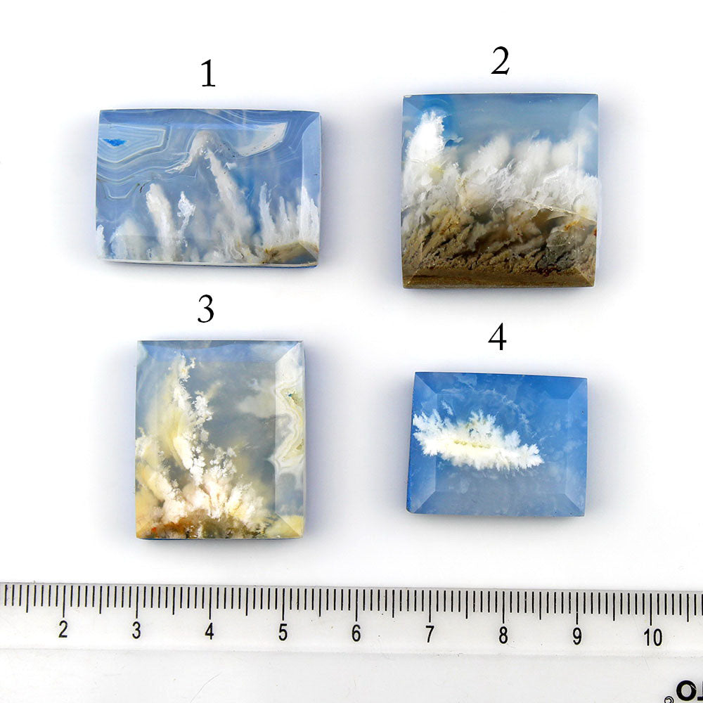 MADE TO ORDER :: Amid the Clouds - Plume Agate Sterling Silver Necklace