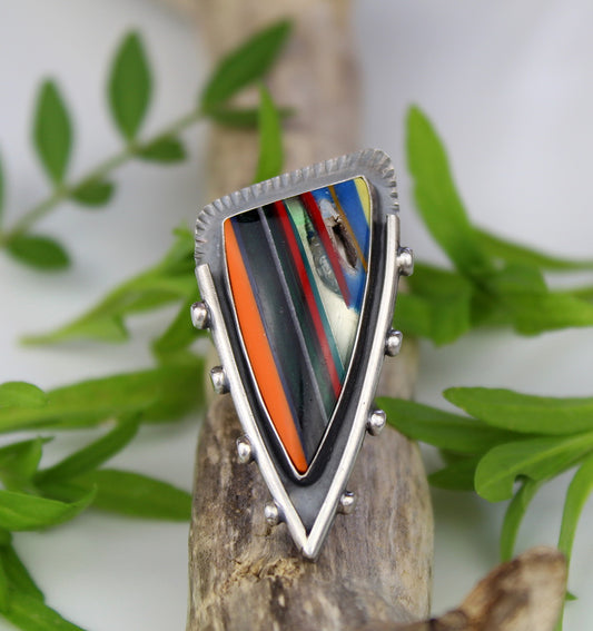 Touching the Heart - Surfite Sterling Silver Ring