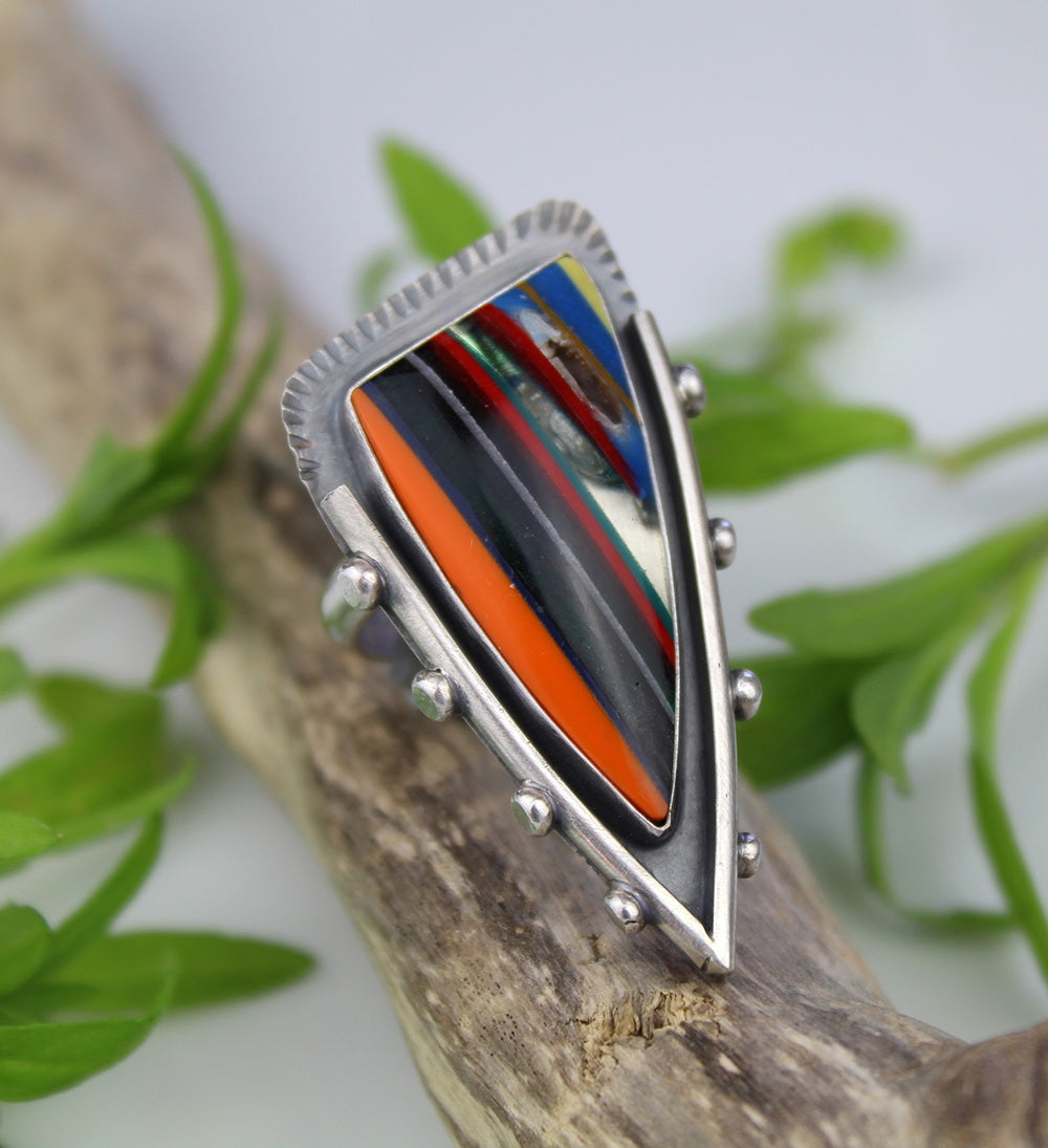 Touching the Heart - Surfite Sterling Silver Ring