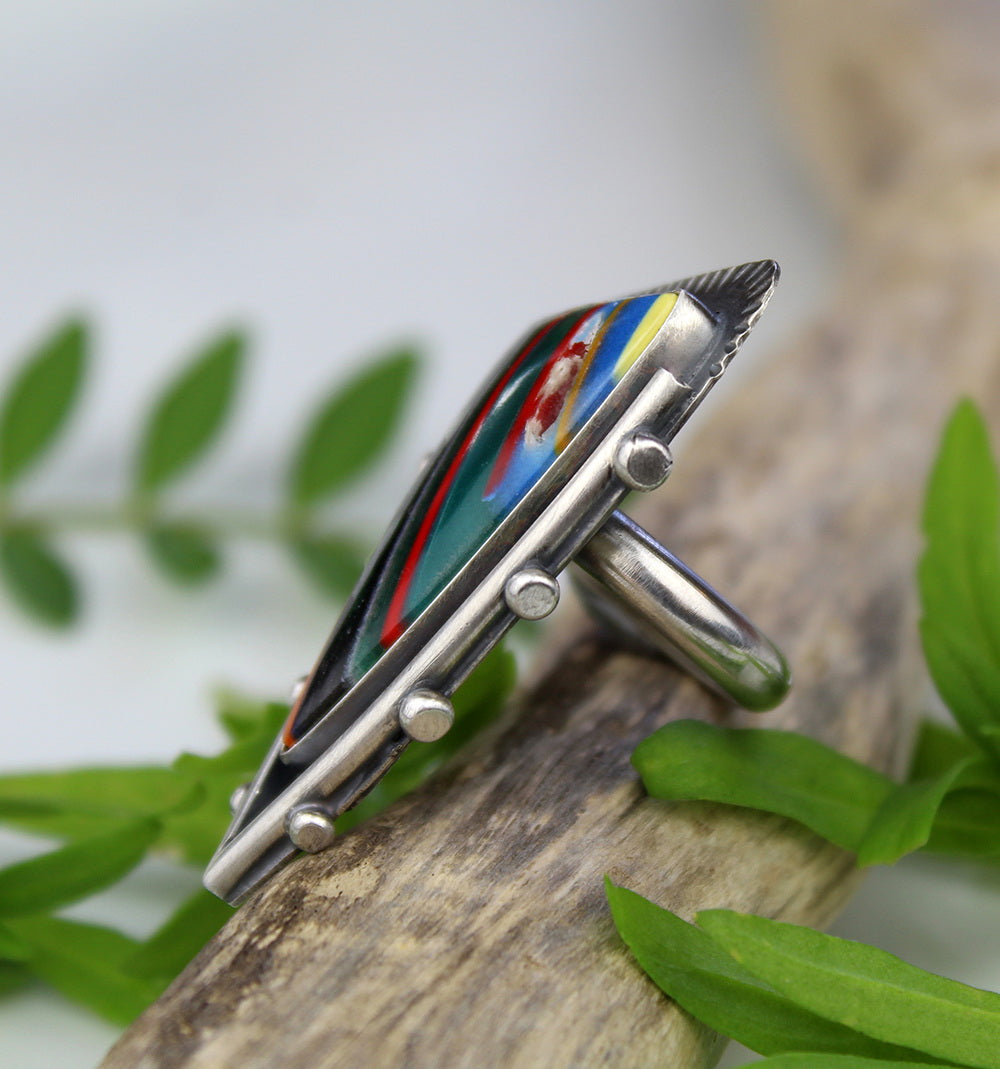 Touching the Heart - Surfite Sterling Silver Ring