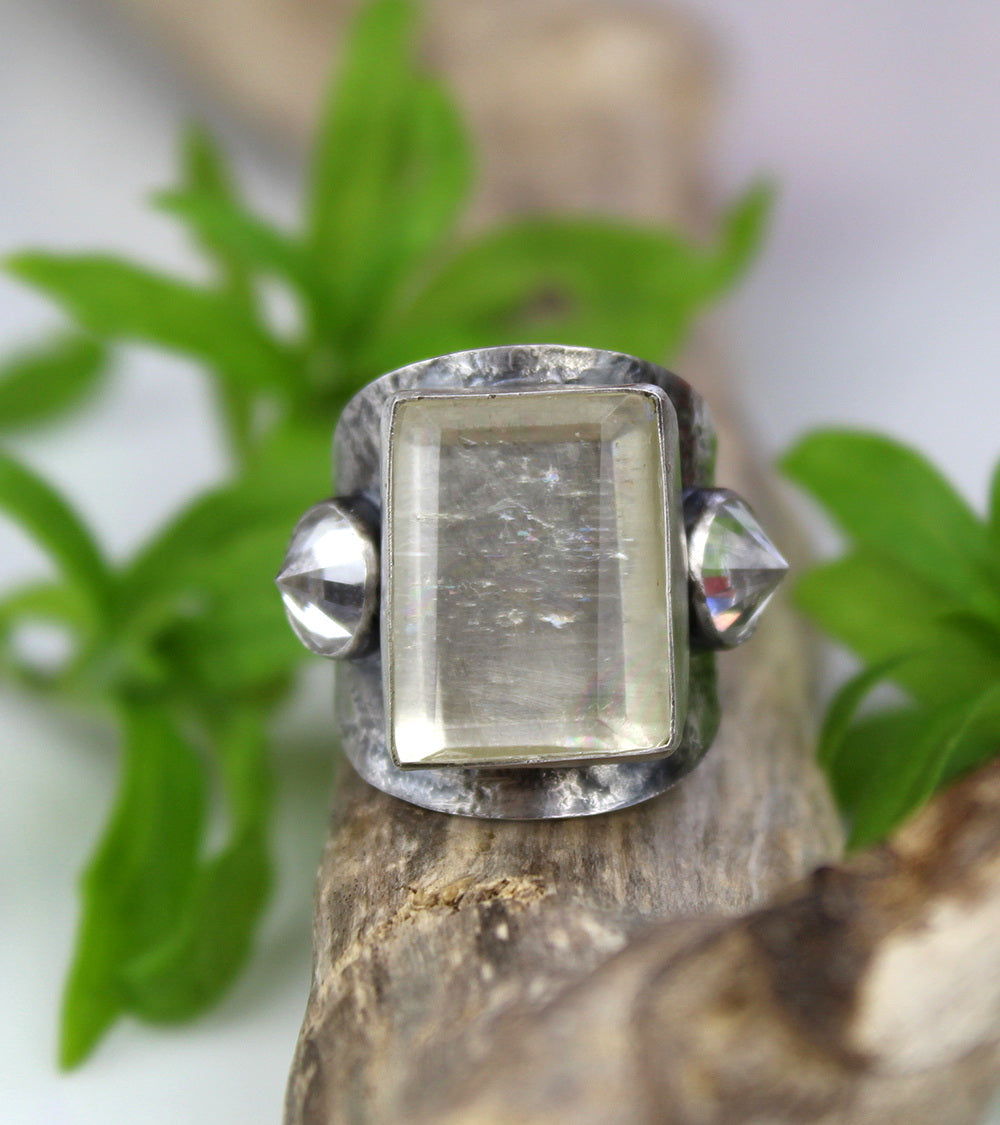 In Sparkling Paradise - Crystal Quartz Sterling Silver Ring