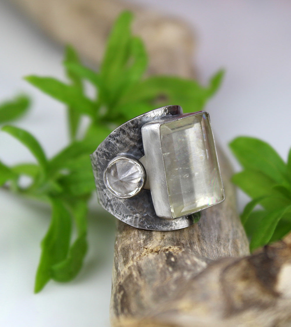 In Sparkling Paradise - Crystal Quartz Sterling Silver Ring