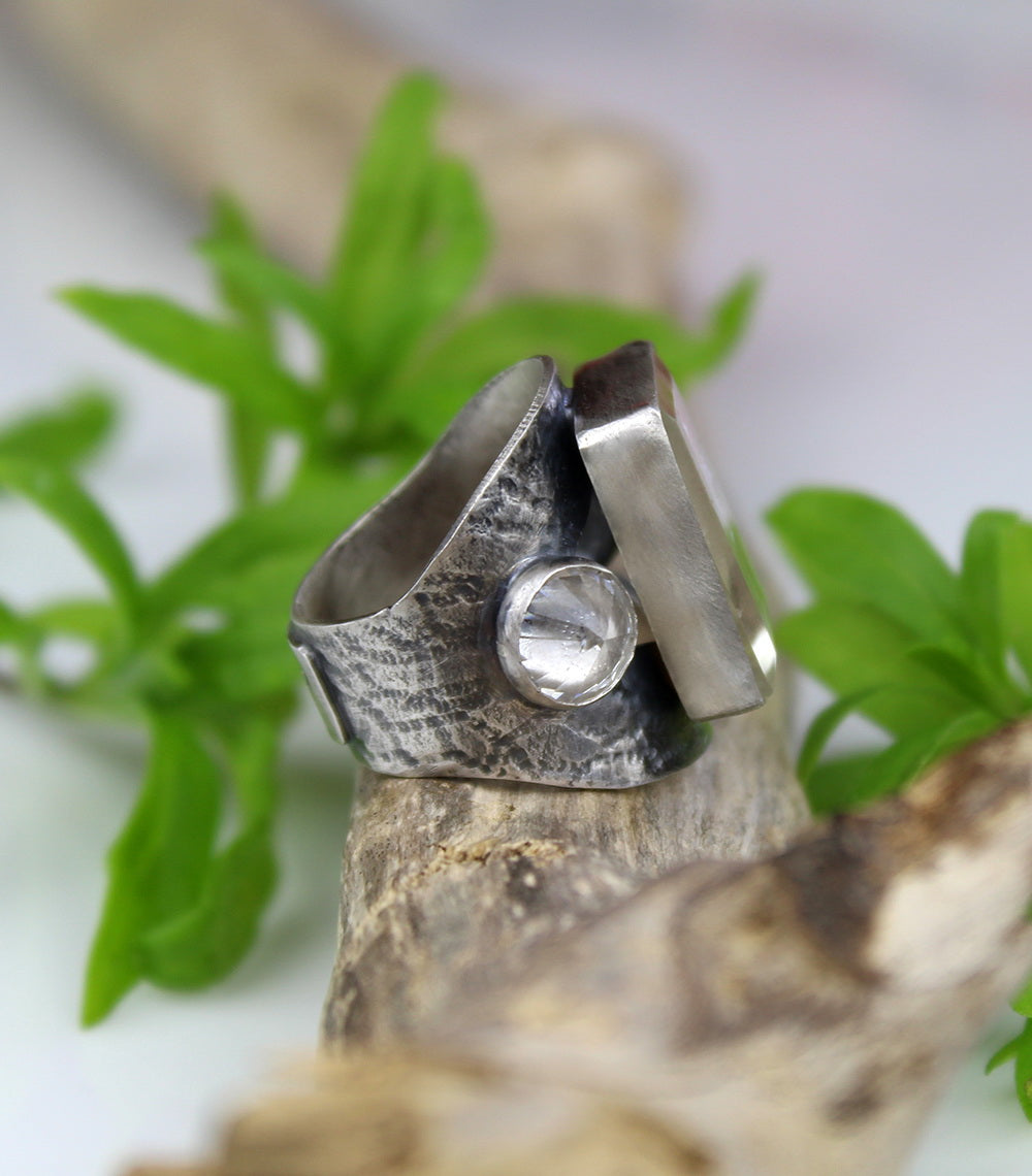 In Sparkling Paradise - Crystal Quartz Sterling Silver Ring