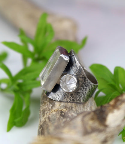 In Sparkling Paradise - Crystal Quartz Sterling Silver Ring