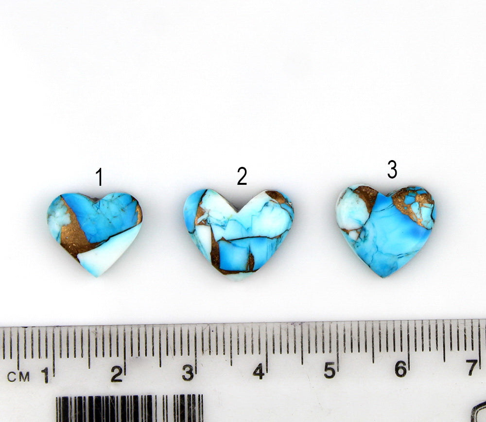 MADE TO ORDER :: Regal Heart - Dahlia Mohave Sterling Silver Necklace