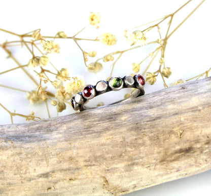 Flowering the World - Tourmaline Sterling Silver Ring