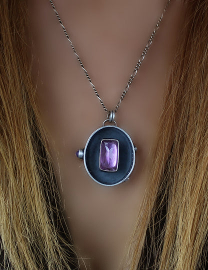 The Angel of Life - Amethyst Sterling Silver Necklace