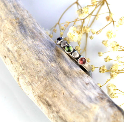 Flowering the World - Tourmaline Sterling Silver Ring