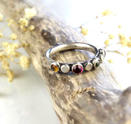 Flowering the World - Tourmaline Sterling Silver Ring