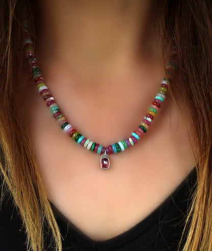 A New Universe - Tourmaline Sterling Silver Necklace