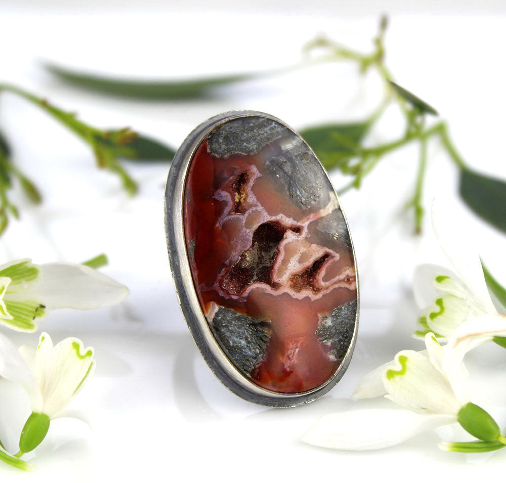 Fire Beneath the Ice - Marcasite Sterling Silver Ring