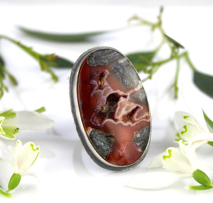 Fire Beneath the Ice - Marcasite Sterling Silver Ring