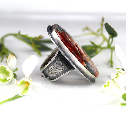 Fire Beneath the Ice - Marcasite Sterling Silver Ring