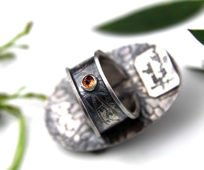 Fire Beneath the Ice - Marcasite Sterling Silver Ring