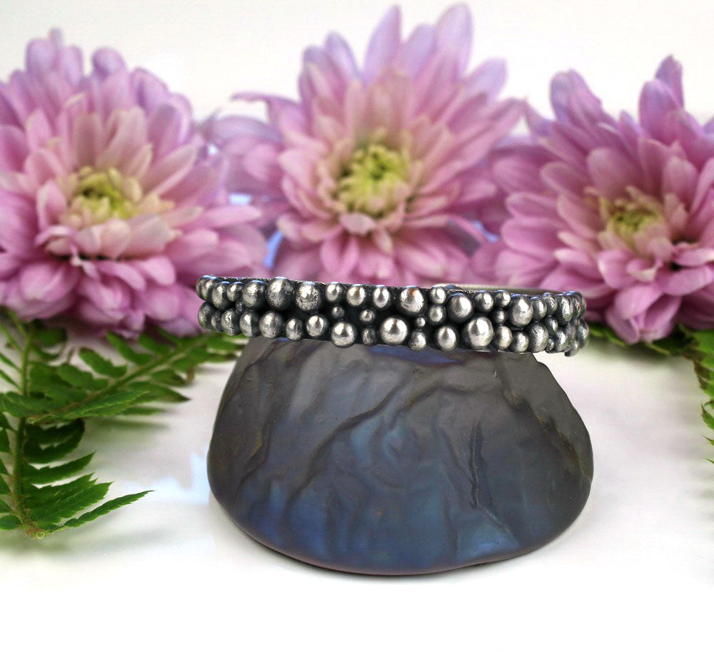MADE TO ORDER :: Bubbles of Light - Sterling Silver Cuff