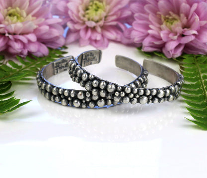 MADE TO ORDER :: Bubbles of Light - Sterling Silver Cuff