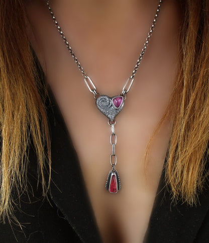 Delving Within - Tourmaline Sterling Silver Necklace