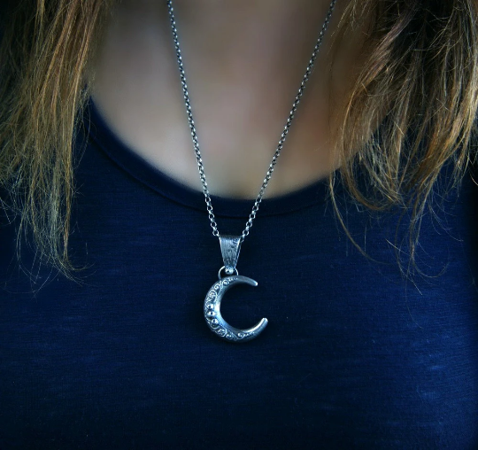 MADE TO ORDER :: Moon Power - Moon Sterling Silver Necklace