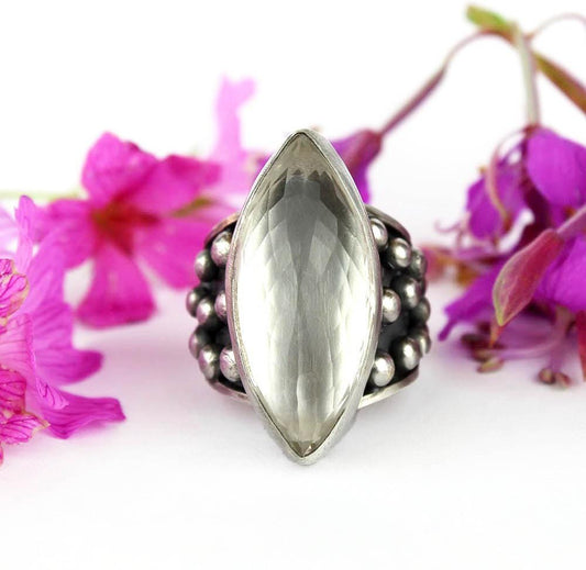 In Sparkling Paradise - Crystal Quartz Sterling Silver Ring