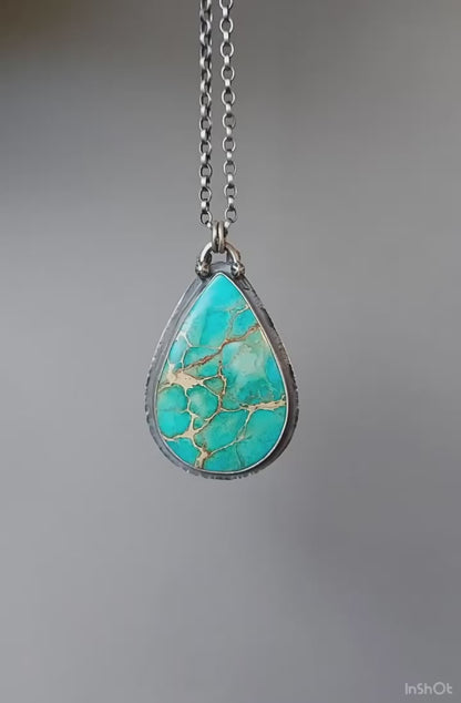 The Sea of Dreams - Sea Sediment Sterling Silver Necklace