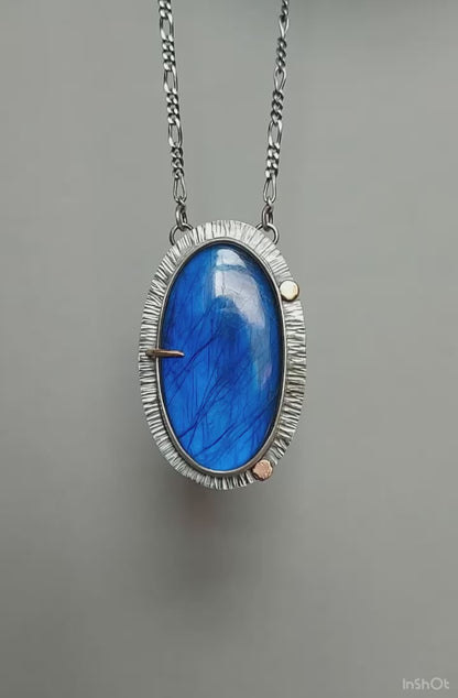 Flight of the Soul - Labradorite Sterling Silver Necklace