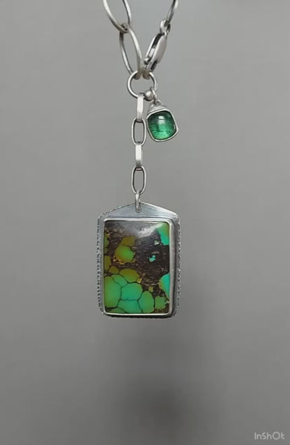 Beyond the Heavens - Turquoise Sterling Silver Necklace