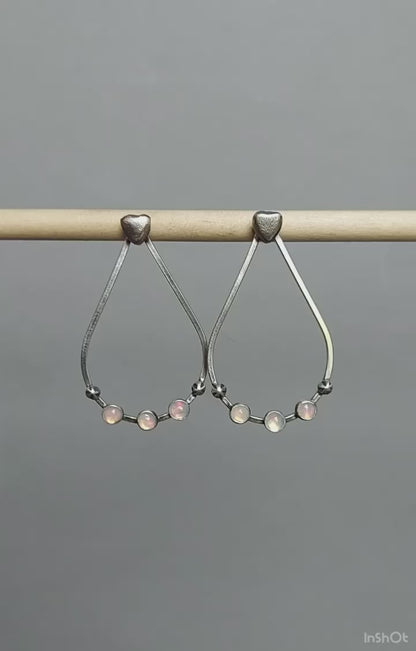 A New Universe - Ethiopian Opal Sterling Silver Earrings